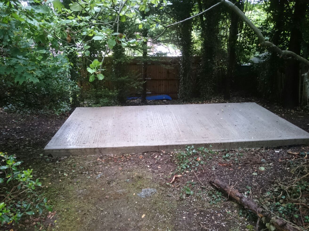 purely croydon driveway and shed base