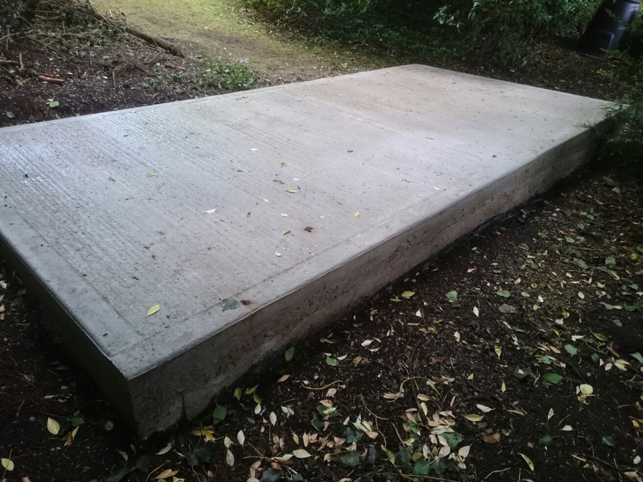 purely croydon driveway and shed base