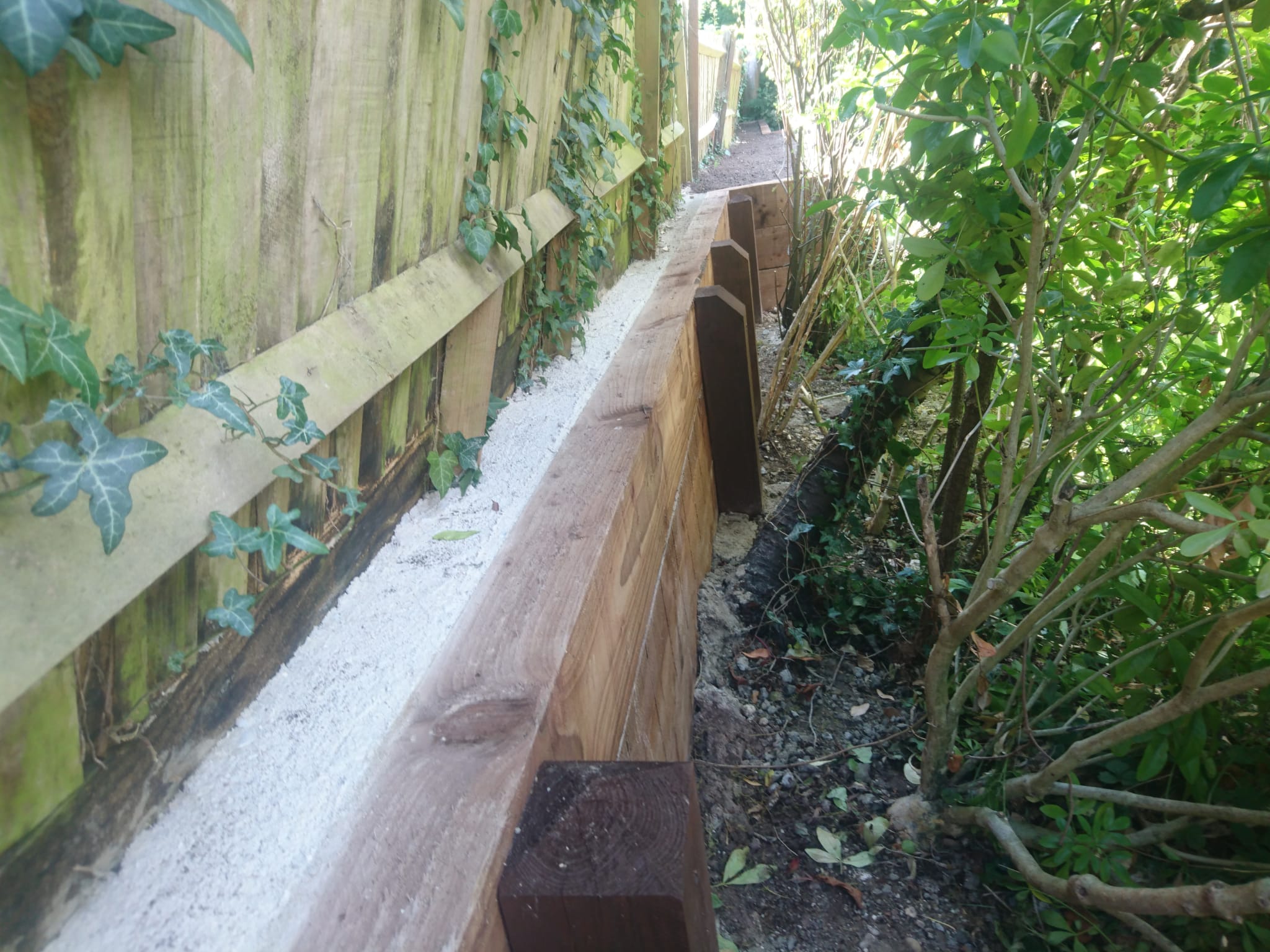 Rear Garden Retaining Wall
