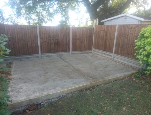 Garden Shed Base and New Fence Beckenham