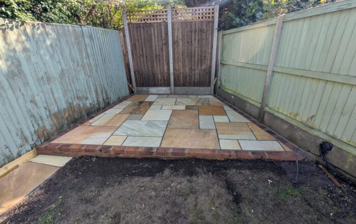 Decking Removal and Patio Installation with Fencing in Selsdon Garden