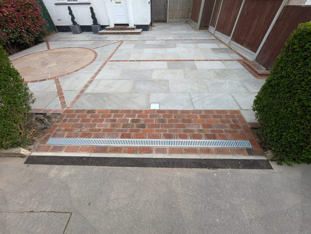 Driveway & Patio Transformation in Croydon & Bromley – Natural Sandstone Installation