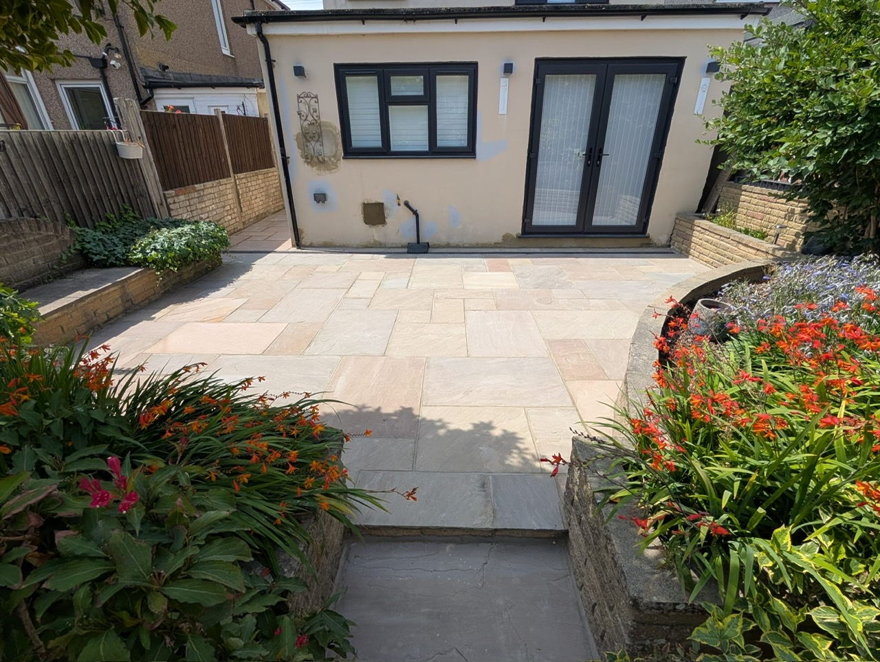 New Raj Green Indian Sandstone Patio in Bexley