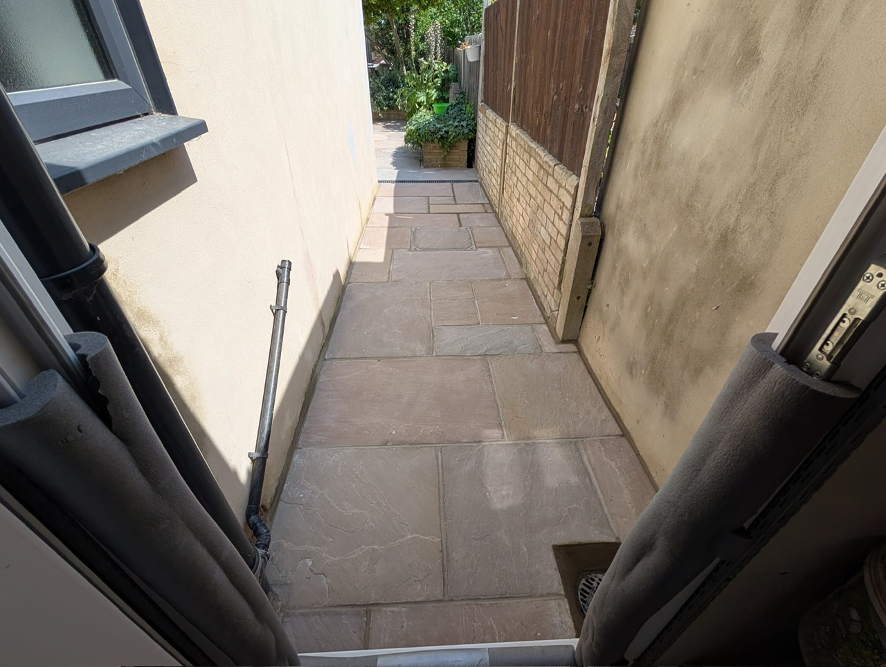 New Raj Green Indian Sandstone Patio in Bexley