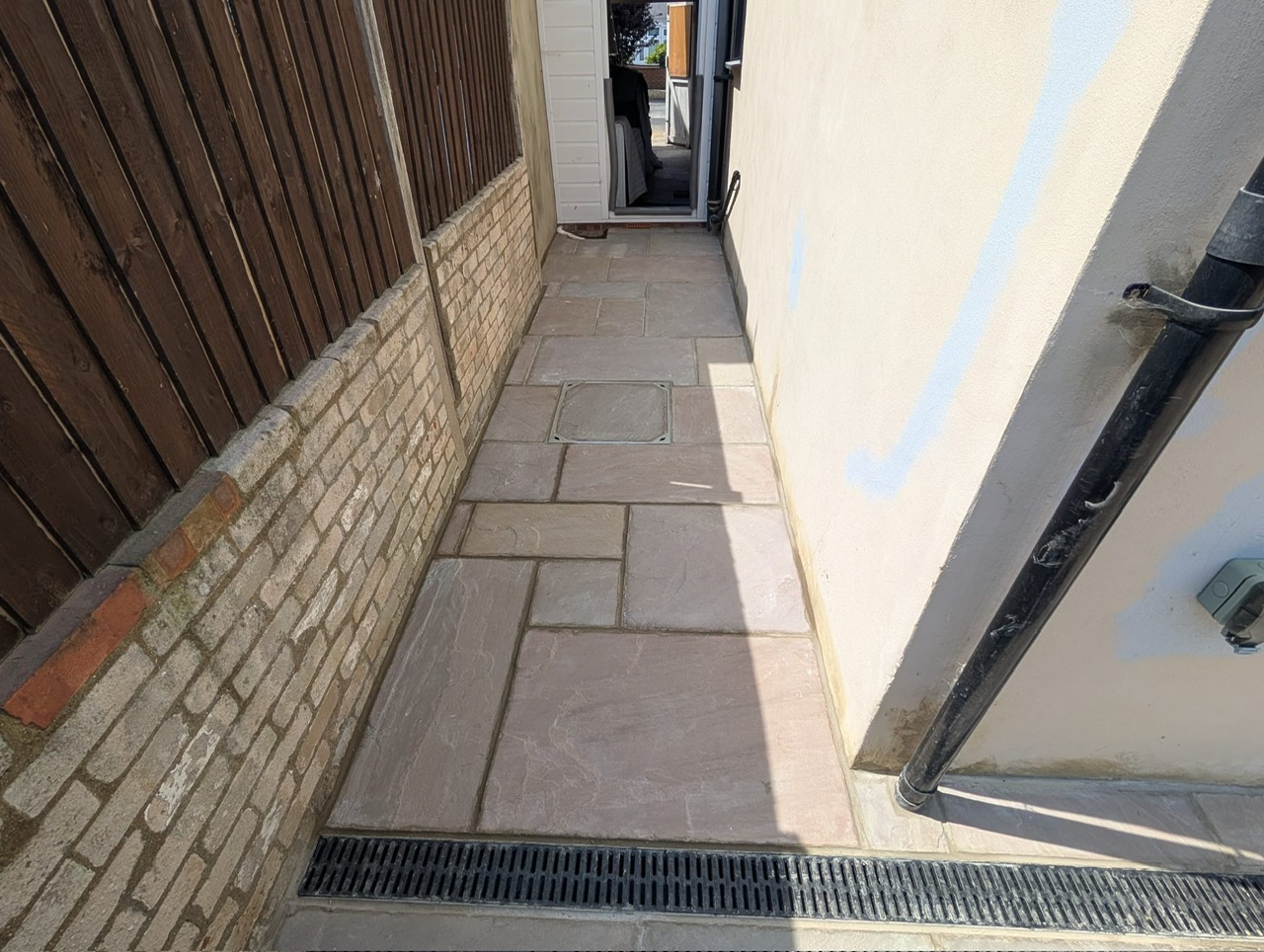New Raj Green Indian Sandstone Patio in Bexley