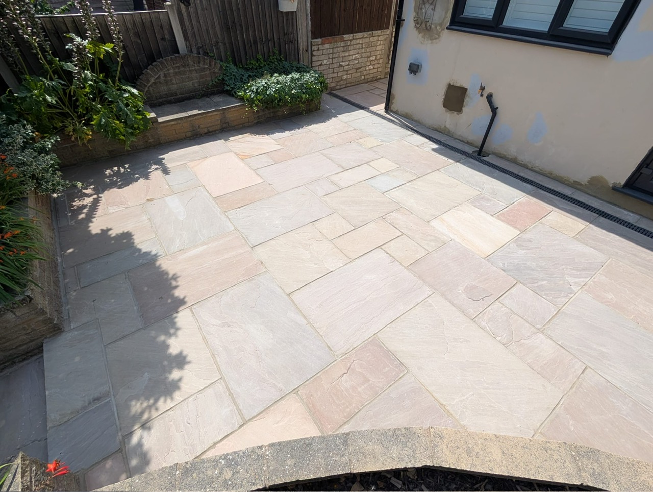 New Raj Green Indian Sandstone Patio in Bexley