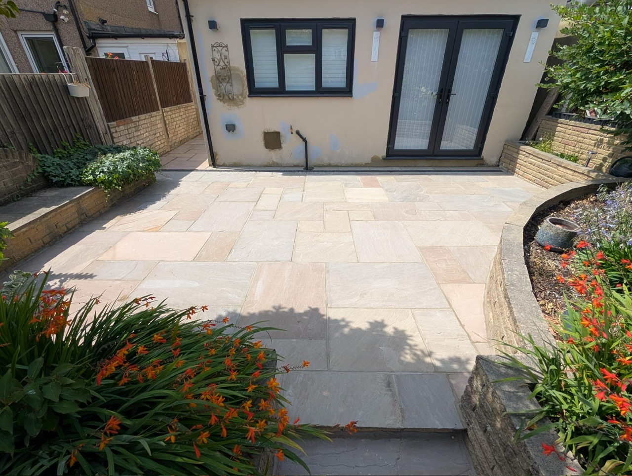 New Raj Green Indian Sandstone Patio in Bexley